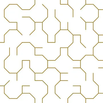 A square maze built from octagon and small square cells