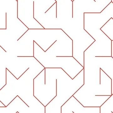 A square maze built from Ammann-Beenker square and rhomb cells