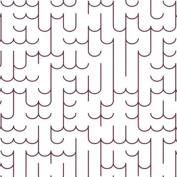 A square maze with fish scale walls