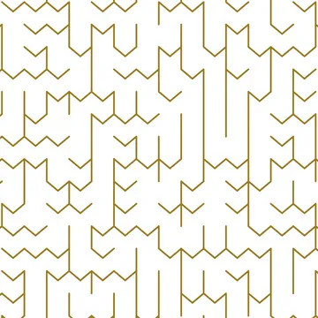 A square maze with picket fence walls