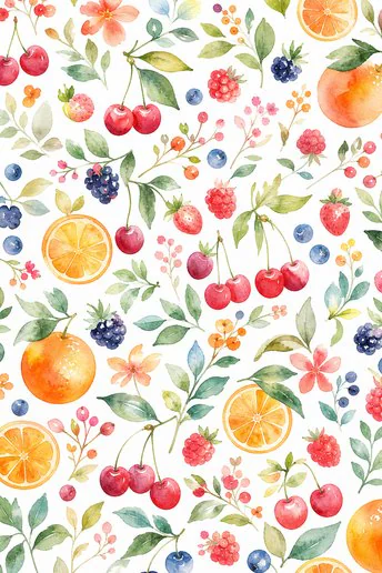 Watercolor scene sample
