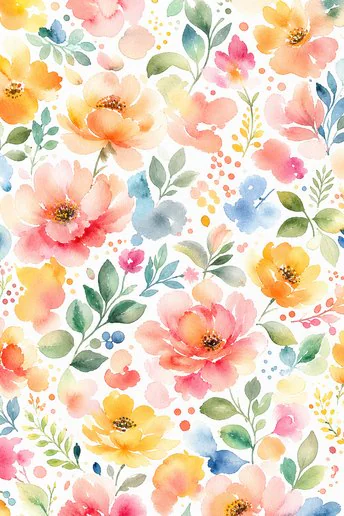 Watercolor scene sample