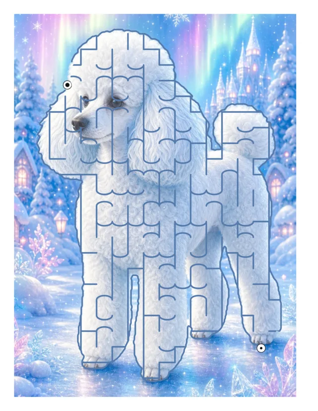 Winter Poodle maze